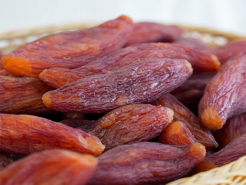 Skinned Dried Sweet Potato